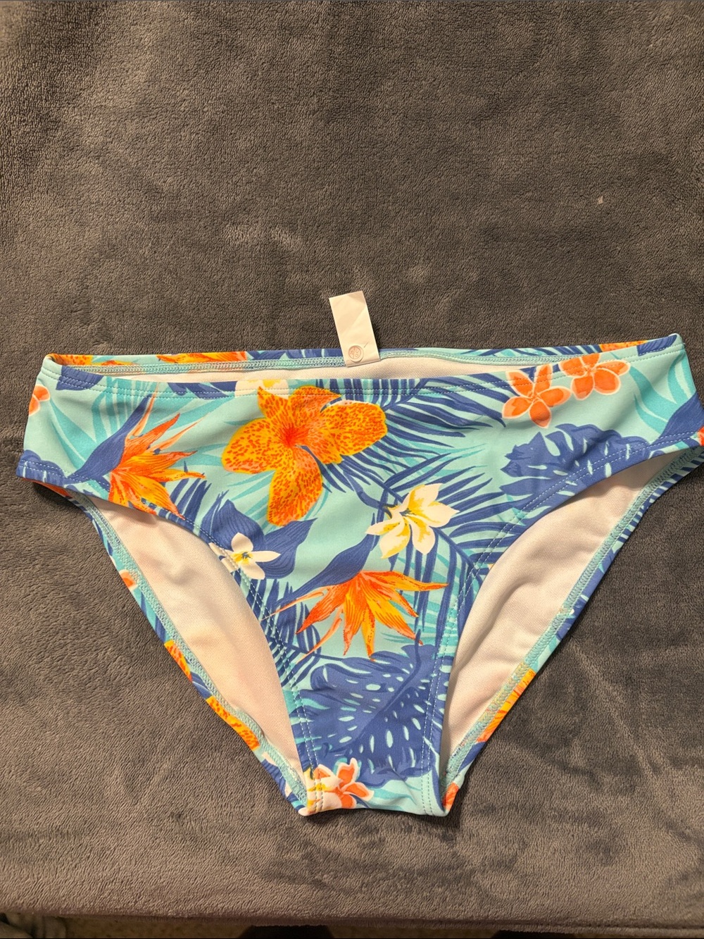 The Children's Place Blue Aqua Floral Swim Bottoms